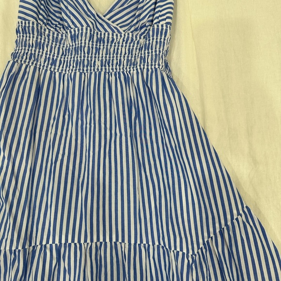 Madewell Empire Waist Tiered Maxi Dress In Stripe - Picture 8 of 13